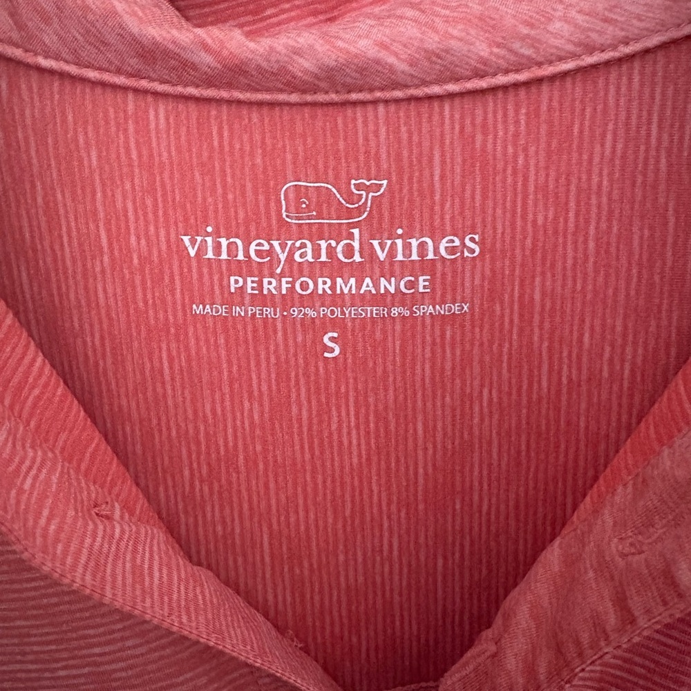 Vineyard Vines Men's Performance Polo Shirt Red Size S Golf Casual - Picture 2 of 3
